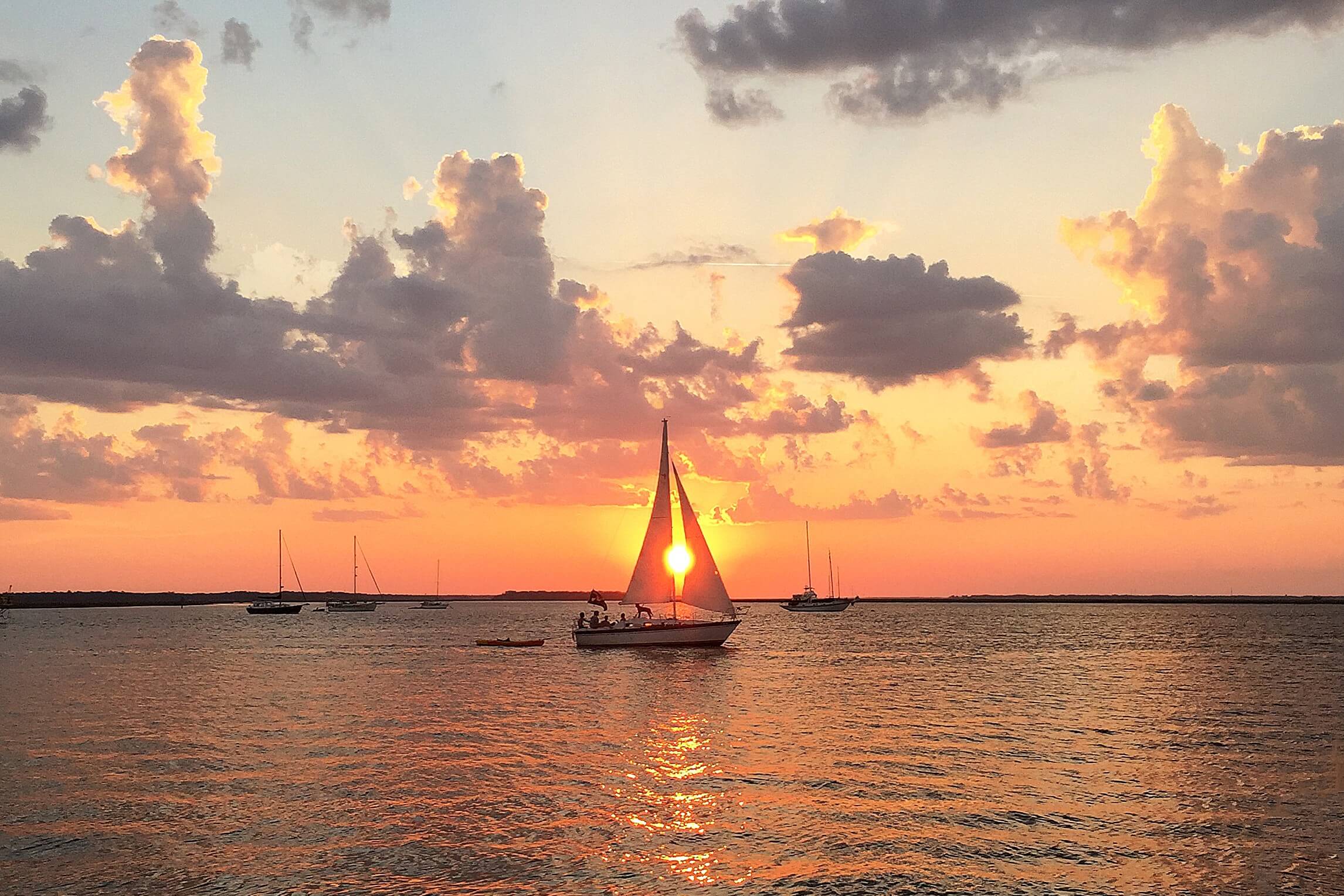 A sunset cruise is one of the many Things To Do At Night.